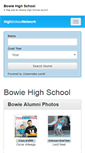 Mobile Screenshot of bowiehighschoolalumni.com